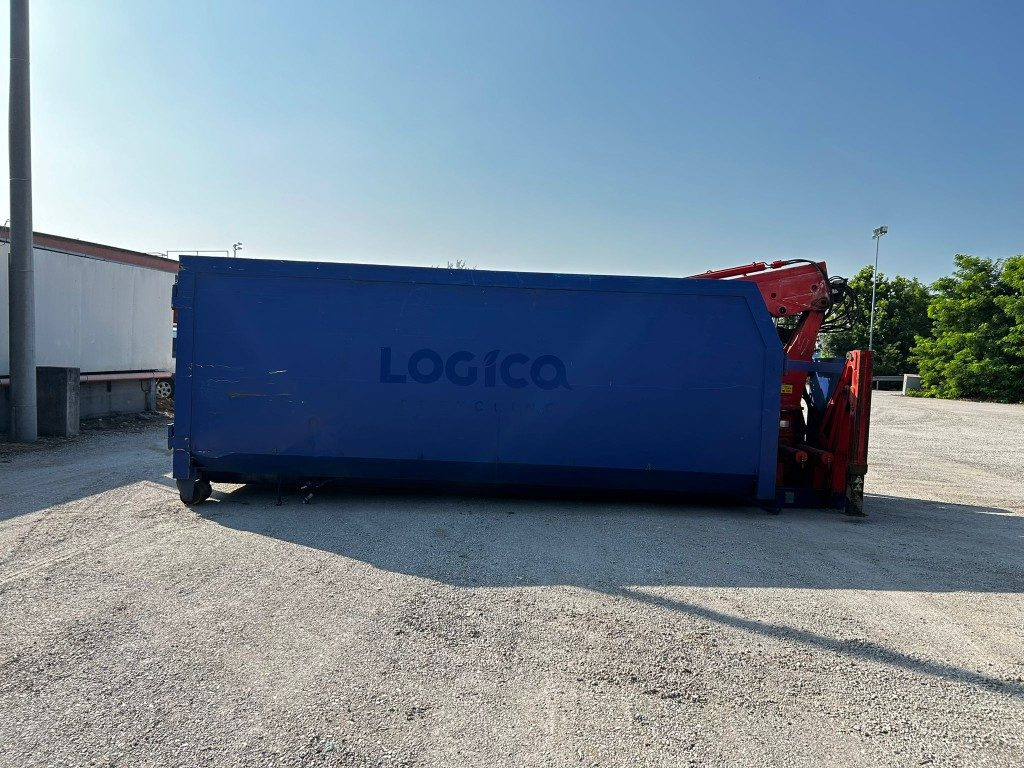 Roll-off container CONTAINER SCARRABILE USATO A CIELO APERTO + GRU: picture 11