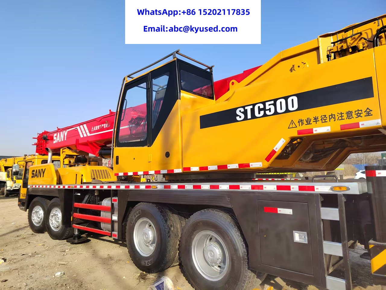 SANY STC500 STC750 STC800 STC1000 STC250 25TON 50TON 75TON 80TON 100TON - Mobile crane: picture 3 SANY STC500 STC750 STC800 STC1000 STC250 25TON 50TON 75TON 80TON 100TON - Mobile crane: picture 3