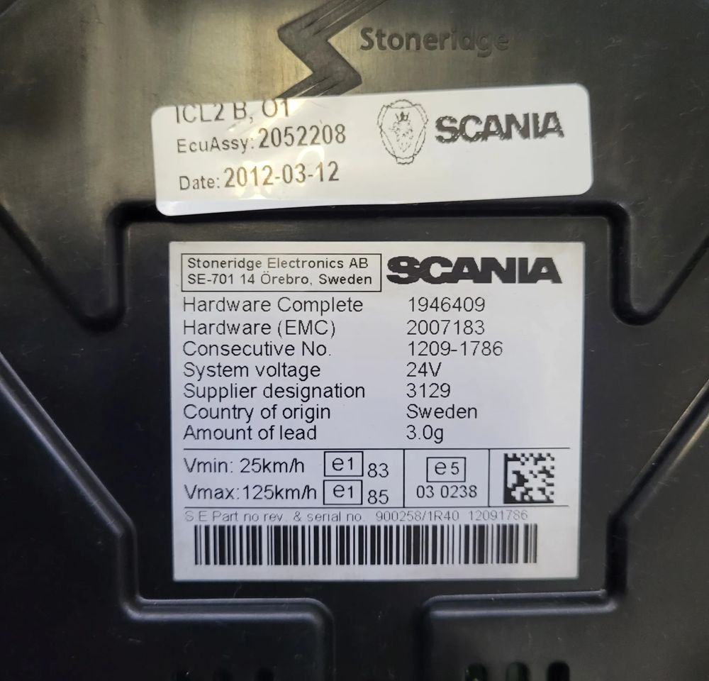 LICZNIK SCANIA R CP OM 2052208 CHWALIM116 - Dashboard for Truck: picture 3 LICZNIK SCANIA R CP OM 2052208 CHWALIM116 - Dashboard for Truck: picture 3