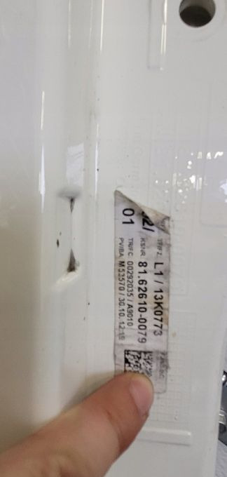 PRZEDLUZENIE DRZWI MAN TGX NM 81.62610-0079 - Door and parts for Truck: picture 4 PRZEDLUZENIE DRZWI MAN TGX NM 81.62610-0079 - Door and parts for Truck: picture 4