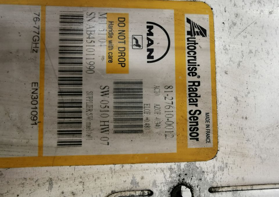 RADAR DYSTRONIK MAN 81.27610-0012 - Sensor for Truck: picture 2 RADAR DYSTRONIK MAN 81.27610-0012 - Sensor for Truck: picture 2