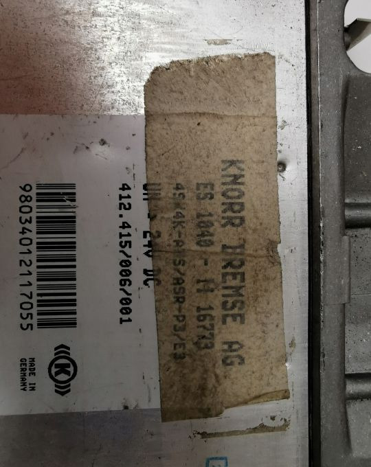 STEROWNIK KONOR ES 412.415/006/001 - ECU for Truck: picture 2 STEROWNIK KONOR ES 412.415/006/001 - ECU for Truck: picture 2