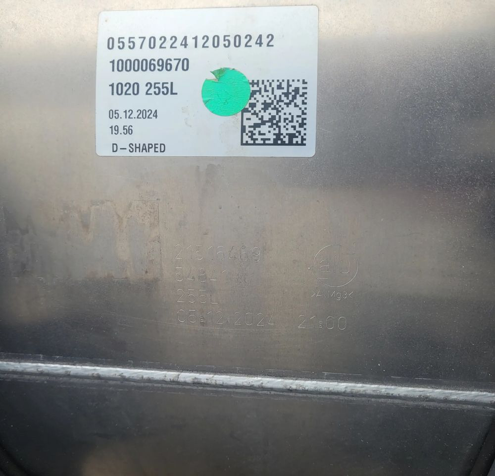 ZBIORNIK PALIWA VOLVO MAN DAF SCANIA IVECO 255L NOWY ORYGINAŁ CHWALIM116 - Fuel system for Truck: picture 4 ZBIORNIK PALIWA VOLVO MAN DAF SCANIA IVECO 255L NOWY ORYGINAŁ CHWALIM116 - Fuel system for Truck: picture 4