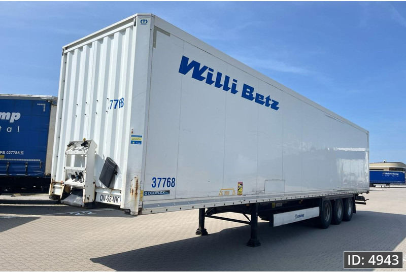 Krone SD / BPW Drum / Double stock - Closed box semi-trailer: picture 1 Krone SD / BPW Drum / Double stock - Closed box semi-trailer: picture 1