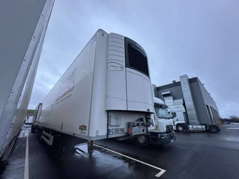 Semi-remorque 3 Essieux 38 TONNES HAYON CAISSE CHEREAU GROUPE CARRIER VECTOR 1950 MT DOUBLE PLANCHER - Refrigerator semi-trailer: picture 1 Semi-remorque 3 Essieux 38 TONNES HAYON CAISSE CHEREAU GROUPE CARRIER VECTOR 1950 MT DOUBLE PLANCHER - Refrigerator semi-trailer: picture 1