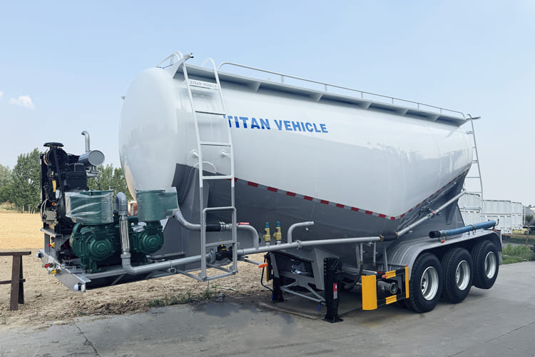 TITAH Bulk Cement Tank Trailer for Slae in Guyana - Tank semi-trailer: picture 1 TITAH Bulk Cement Tank Trailer for Slae in Guyana - Tank semi-trailer: picture 1