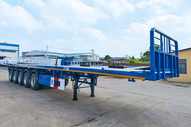 TITAN 5 Axle New Flatbed Trailers for Sale in Mauritius - Dropside/ Flatbed semi-trailer: picture 4 TITAN 5 Axle New Flatbed Trailers for Sale in Mauritius - Dropside/ Flatbed semi-trailer: picture 4