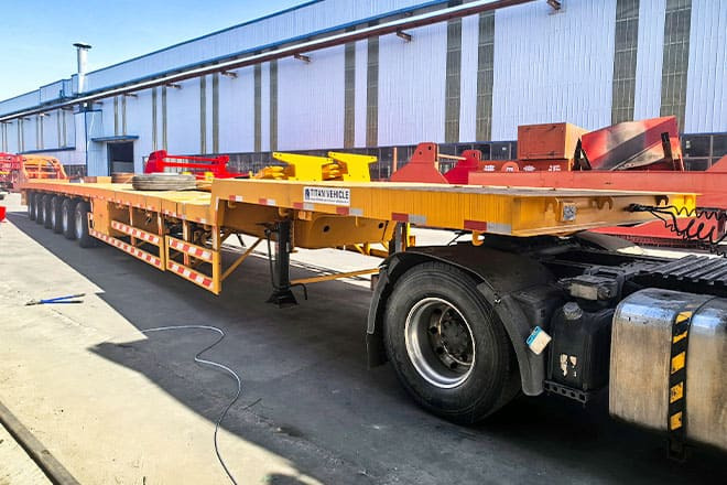 TITAN 6 Axle Extendable Semi Trailer for Sale in Saudi Arabia - Low loader semi-trailer: picture 1 TITAN 6 Axle Extendable Semi Trailer for Sale in Saudi Arabia - Low loader semi-trailer: picture 1