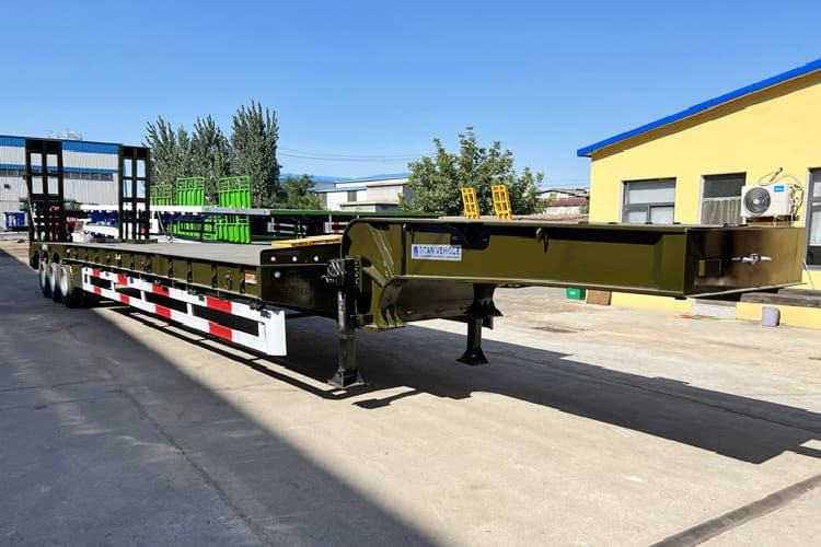TITAN Low Bed Trailer Truck for Sale in Zambia - Low loader semi-trailer: picture 1 TITAN Low Bed Trailer Truck for Sale in Zambia - Low loader semi-trailer: picture 1