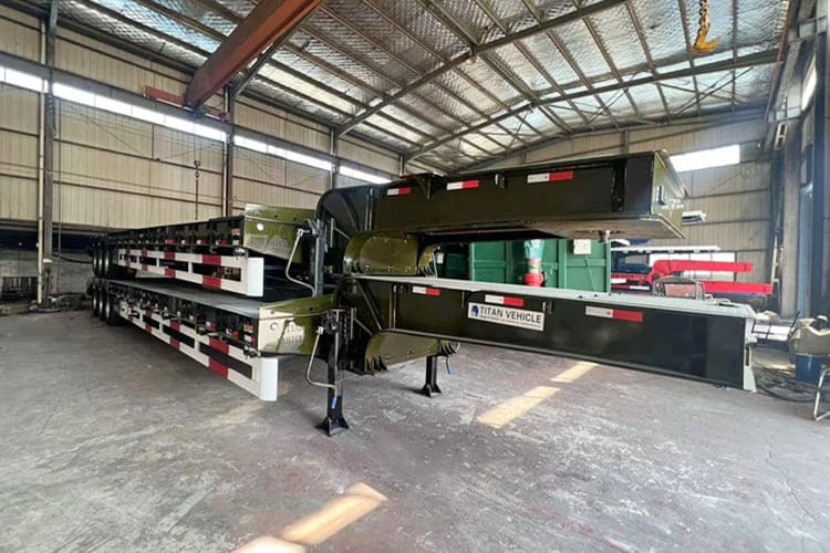 TITAN Low Bed Trailer Truck for Sale in Zambia - Low loader semi-trailer: picture 5 TITAN Low Bed Trailer Truck for Sale in Zambia - Low loader semi-trailer: picture 5
