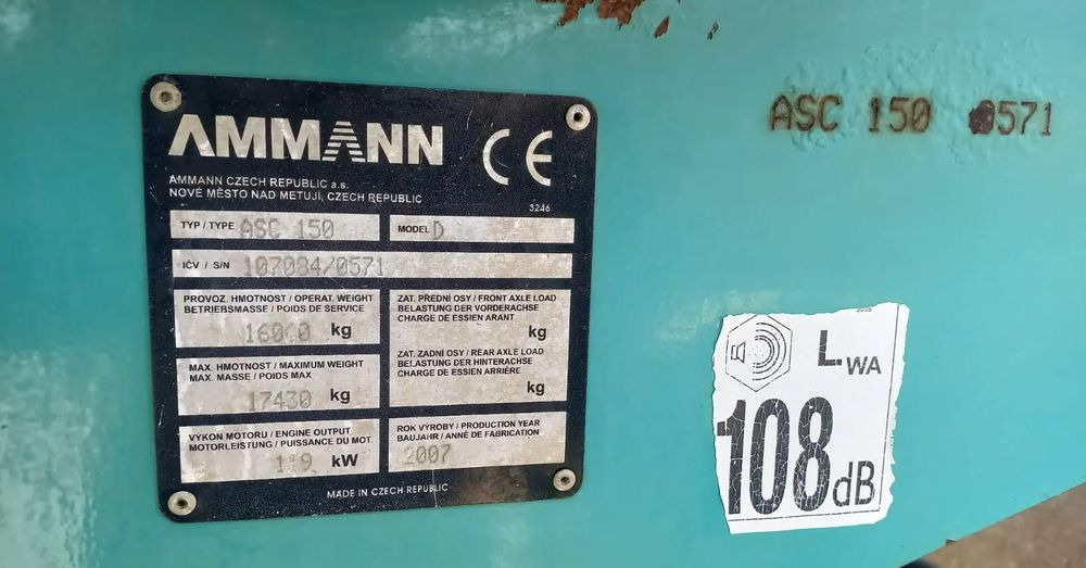 Ammann ASC 150 walec stal guma - Compactor: picture 4 Ammann ASC 150 walec stal guma - Compactor: picture 4