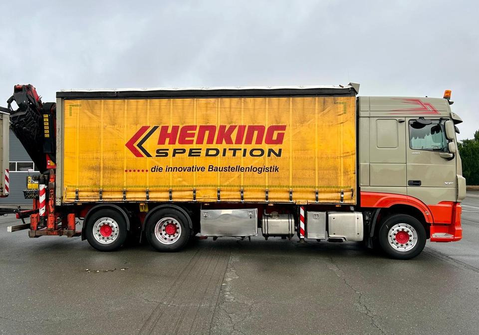 DAF XF 460 FAN + PALFINGER + 16mtr + Lenkachse + EURO 6 - Curtainsider truck: picture 4 DAF XF 460 FAN + PALFINGER + 16mtr + Lenkachse + EURO 6 - Curtainsider truck: picture 4