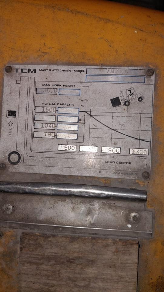 Gabelstapler TCM + Gas + 1,3 t Hub + Bj. 1999 - LPG forklift: picture 5 Gabelstapler TCM + Gas + 1,3 t Hub + Bj. 1999 - LPG forklift: picture 5