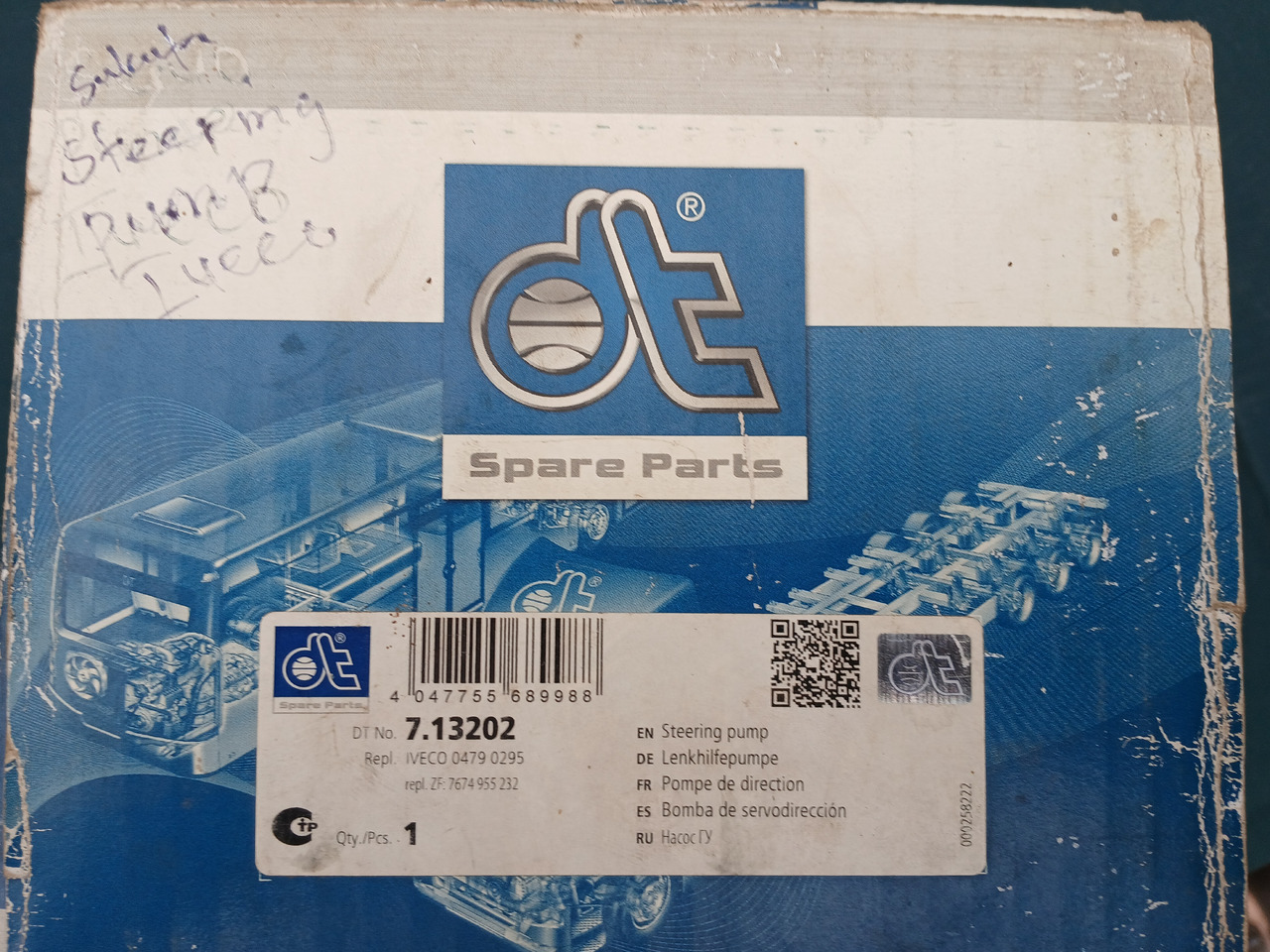 Steeringpump DT 713202 for IVECO - Steering pump: picture 2 Steeringpump DT 713202 for IVECO - Steering pump: picture 2