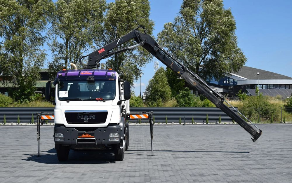 MAN TGS 33.360 / 6x4 / HDS HIAB 122 E-2 HIDUO / STEROWANIE RADIOWE / WYWROTKA / HYDROBURTA / AUTOMAT / KLIMA / TEMPOMAT / KAMERA COFANIA / SPROWADZONY - Tipper, Crane truck: picture 2 MAN TGS 33.360 / 6x4 / HDS HIAB 122 E-2 HIDUO / STEROWANIE RADIOWE / WYWROTKA / HYDROBURTA / AUTOMAT / KLIMA / TEMPOMAT / KAMERA COFANIA / SPROWADZONY - Tipper, Crane truck: picture 2