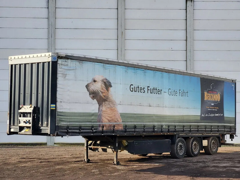 Krone SD Forklift Lift+Lenkachse Kooiaap Palettenkasten SAF Sliding Roof 2015 - Curtainsider semi-trailer: picture 1 Krone SD Forklift Lift+Lenkachse Kooiaap Palettenkasten SAF Sliding Roof 2015 - Curtainsider semi-trailer: picture 1