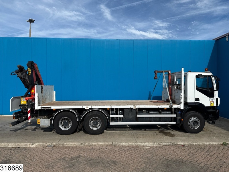 Dropside/ Flatbed truck, Crane truck Iveco Trakker 360 6x4, EURO 6, Palfinger, Remote: picture 8