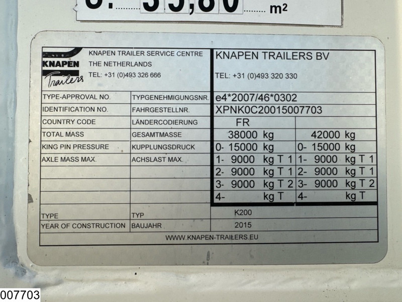 Knapen Walking floor 85m2, Remote - Walking floor semi-trailer: picture 4 Knapen Walking floor 85m2, Remote - Walking floor semi-trailer: picture 4