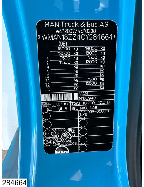 Refrigerator truck MAN TGM 18 290 EURO 5, Thermoking, Bar: picture 7