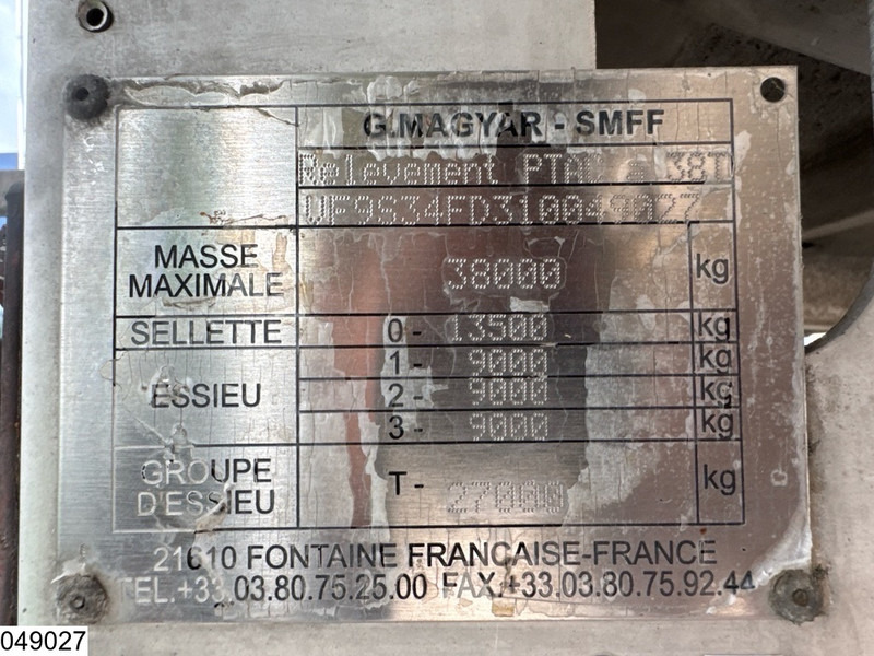 Magyar Chemie 32550 Liter, 1 Comp - Tank semi-trailer: picture 4 Magyar Chemie 32550 Liter, 1 Comp - Tank semi-trailer: picture 4