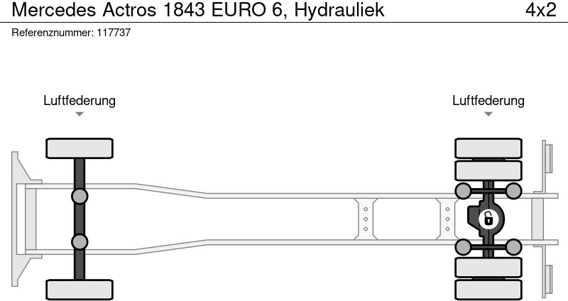 Cab chassis truck Mercedes-Benz Actros 1843 EURO 6, Hydrauliek: picture 13 Cab chassis truck Mercedes-Benz Actros 1843 EURO 6, Hydrauliek: picture 13