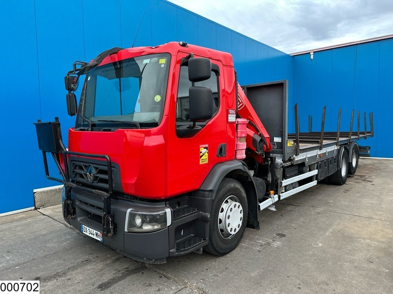 Dropside/ Flatbed truck, Crane truck Renault D 26 320 6x2, EURO 6, Fassi, Remote: picture 9