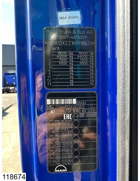 Tractor unit MAN TGX 18 460 EURO 6, Retarder, Standairco: picture 7