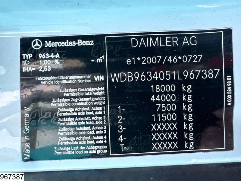 Tractor unit Mercedes-Benz Actros 1843 EURO 6, Hydrauliek, Retarder, LOHR: picture 7 Tractor unit Mercedes-Benz Actros 1843 EURO 6, Hydrauliek, Retarder, LOHR: picture 7