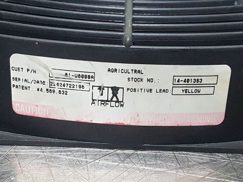 Ahlmann AZ210E-Spal 12VDC-Fan/Lüfter/Ventilator - Electrical system for Construction machinery: picture 4 Ahlmann AZ210E-Spal 12VDC-Fan/Lüfter/Ventilator - Electrical system for Construction machinery: picture 4