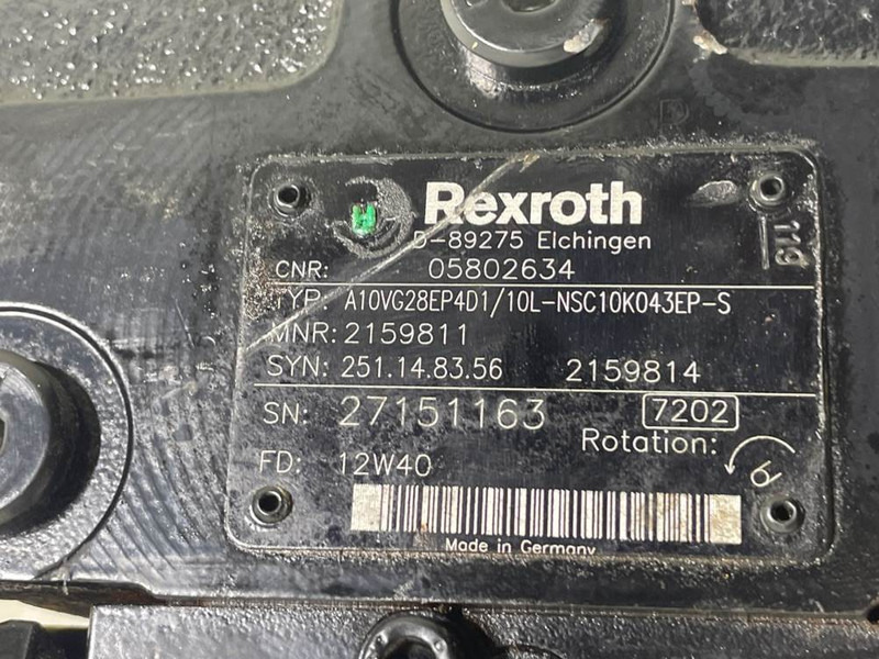 Bomag -Rexroth A10VG28EP4D1/10L-Drive pump/Fahrpumpe - Hydraulics for Construction machinery: picture 4 Bomag -Rexroth A10VG28EP4D1/10L-Drive pump/Fahrpumpe - Hydraulics for Construction machinery: picture 4