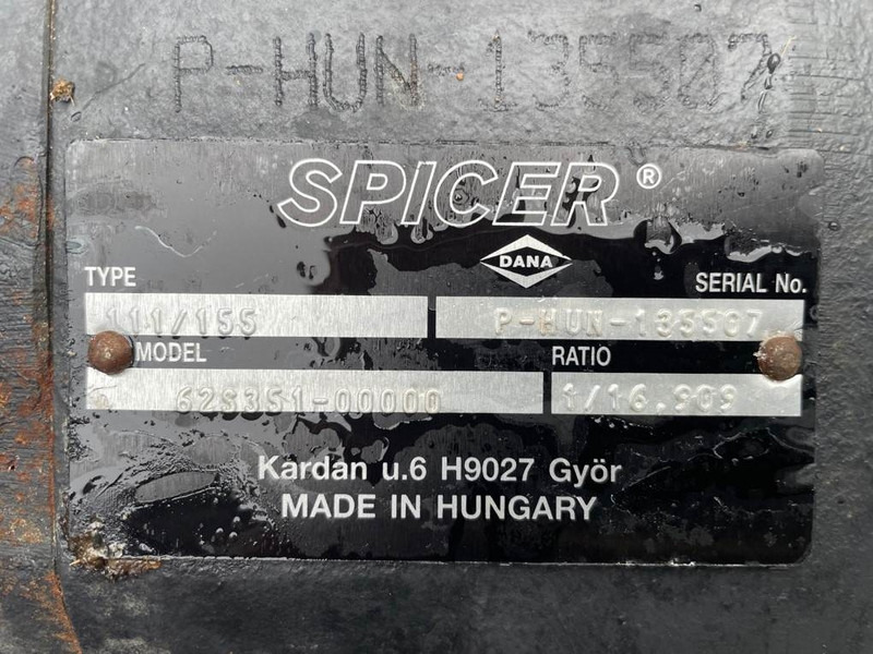 Axle and parts for Construction machinery Hitachi ZW95LSD-Spicer Dana 111/155-Axle/Achse/As: picture 7 Axle and parts for Construction machinery Hitachi ZW95LSD-Spicer Dana 111/155-Axle/Achse/As: picture 7