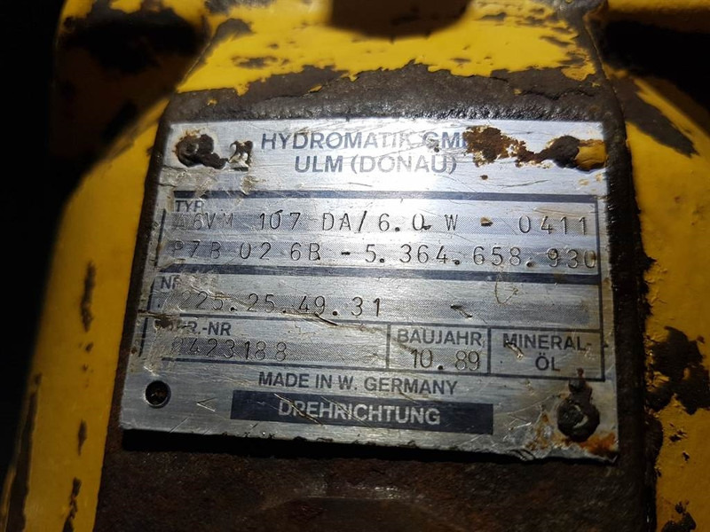 Hydromatik A6VM107DA/60W -Zeppelin ZL10B - Drive motor - Hydraulics: picture 3 Hydromatik A6VM107DA/60W -Zeppelin ZL10B - Drive motor - Hydraulics: picture 3