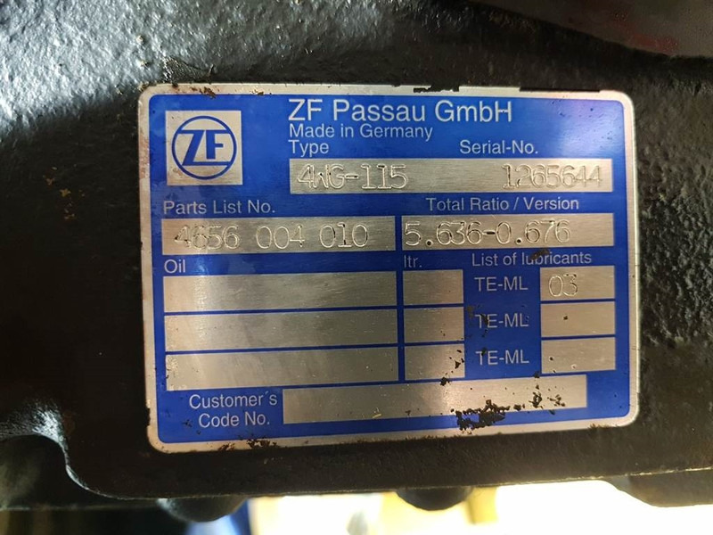 JCB 416HT-4656004010-ZF 4WG-115-Transmission/Getriebe on lease JCB 416HT-4656004010-ZF 4WG-115-Transmission/Getriebe: picture 7 JCB 416HT-4656004010-ZF 4WG-115-Transmission/Getriebe on lease JCB 416HT-4656004010-ZF 4WG-115-Transmission/Getriebe: picture 7