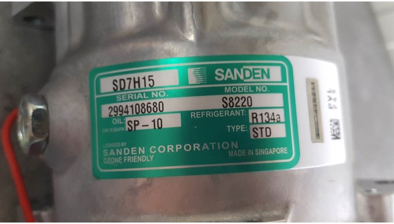 SANDEN SD7H15-S8220-Compressor/Kompressor/Aircopom - A/C compressor for Construction machinery: picture 3 SANDEN SD7H15-S8220-Compressor/Kompressor/Aircopom - A/C compressor for Construction machinery: picture 3