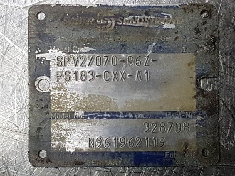 Sauer Sundstrand SPV2/070-R6Z-PS183-Drive pump/Fah - Hydraulics for Construction machinery: picture 4 Sauer Sundstrand SPV2/070-R6Z-PS183-Drive pump/Fah - Hydraulics for Construction machinery: picture 4