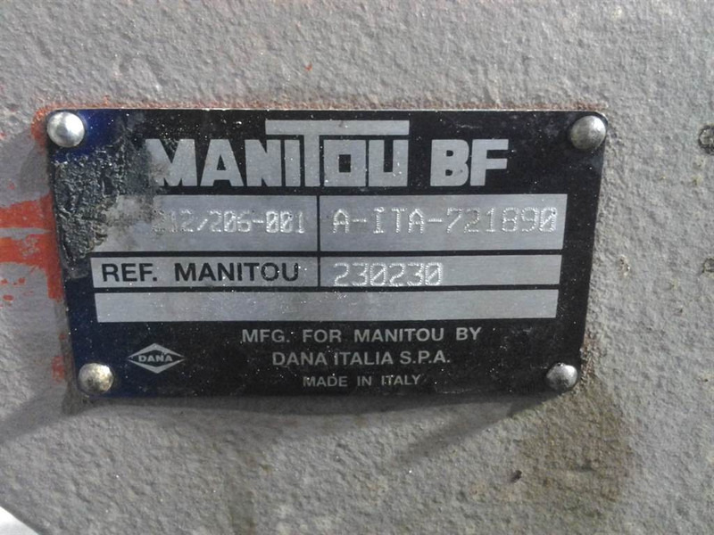 Spicer Dana 212/206-001 - Manitou MT 932.25 - Axle - Axle and parts for Construction machinery: picture 3 Spicer Dana 212/206-001 - Manitou MT 932.25 - Axle - Axle and parts for Construction machinery: picture 3