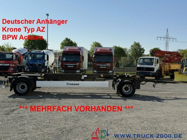 Krone AZ18 Box Carrier - Luft - BPW Achsen - Container transporter/ Swap body trailer: picture 1 Krone AZ18 Box Carrier - Luft - BPW Achsen - Container transporter/ Swap body trailer: picture 1