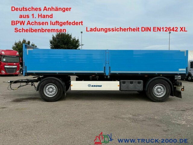 Krone AZ18F Baustoffanhänger BPW Scheibenbremsen1.Hand - Dropside/ Flatbed trailer: picture 1 Krone AZ18F Baustoffanhänger BPW Scheibenbremsen1.Hand - Dropside/ Flatbed trailer: picture 1