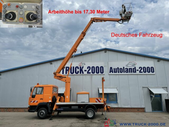 MAN 8.163 Ruthmann 17.3 m Arbeitshöhe 10 m seitlich - Truck mounted aerial platform: picture 1 MAN 8.163 Ruthmann 17.3 m Arbeitshöhe 10 m seitlich - Truck mounted aerial platform: picture 1