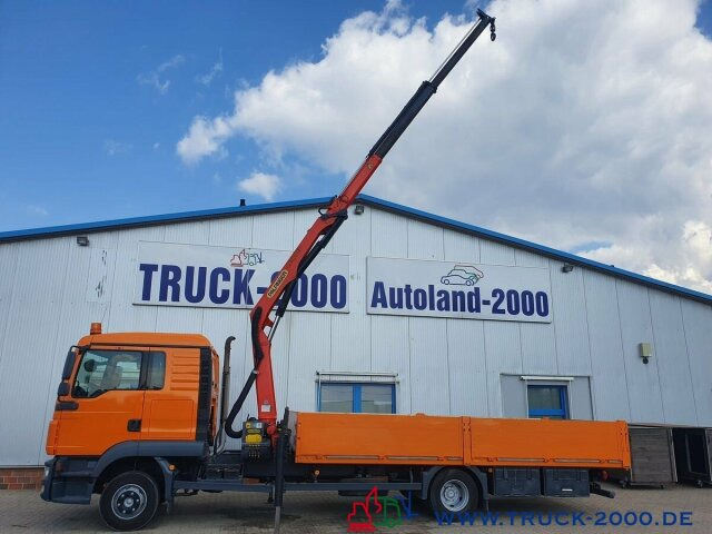 MAN TGL 12.250 Kran PK11001 7.6 m = 1.24 to. 2 x AHK - Dropside/ Flatbed truck, Crane truck: picture 2 MAN TGL 12.250 Kran PK11001 7.6 m = 1.24 to. 2 x AHK - Dropside/ Flatbed truck, Crane truck: picture 2