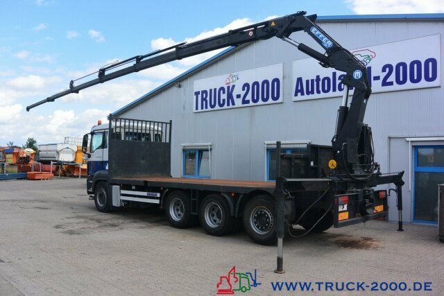 Dropside/ Flatbed truck, Crane truck MAN TGS 35.400 8x4 Effer 250 6S Höhe 23,5m NL:16,3T: picture 6