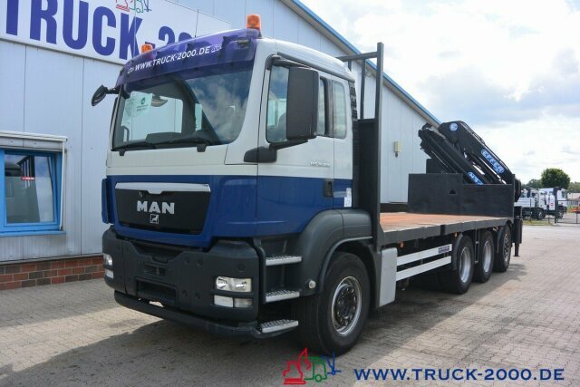 Dropside/ Flatbed truck, Crane truck MAN TGS 35.400 8x4 Effer 250 6S Höhe 23,5m NL:16,3T: picture 8