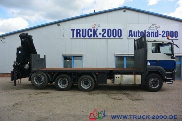 Dropside/ Flatbed truck, Crane truck MAN TGS 35.400 8x4 Effer 250 6S Höhe 23,5m NL:16,3T: picture 11