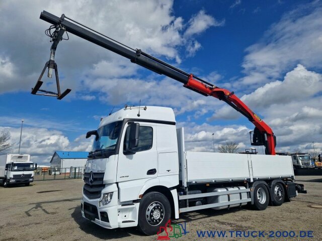 Dropside/ Flatbed truck, Crane truck Mercedes-Benz Actros 2548 6x2 Kran PK20501 bei 11m/1,64 Tonnen: picture 9