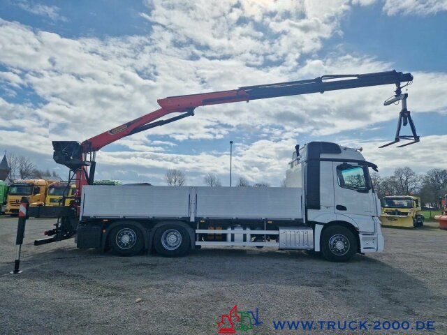 Dropside/ Flatbed truck, Crane truck Mercedes-Benz Actros 2548 6x2 Kran PK20501 bei 11m/1,64 Tonnen: picture 8