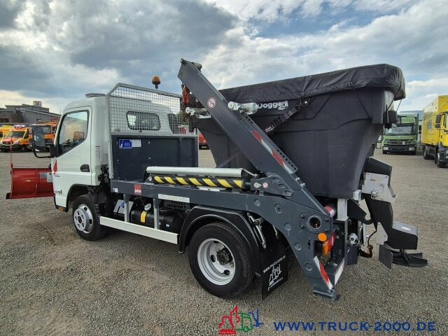 Skip loader truck Mitsubishi Canter Fuso 6S15 Winter Schneeschild Salzstreuer: picture 13