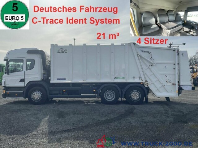 Scania P320 Haller 21m³ Schüttung C-Trace Ident.4 Sitze - Garbage truck: picture 1 Scania P320 Haller 21m³ Schüttung C-Trace Ident.4 Sitze - Garbage truck: picture 1