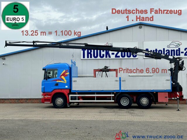 Scania R400 Atlas Tirre 191L 9m=1,7t. 7m Ladefl. 1.Hand - Dropside/ Flatbed truck, Crane truck: picture 1 Scania R400 Atlas Tirre 191L 9m=1,7t. 7m Ladefl. 1.Hand - Dropside/ Flatbed truck, Crane truck: picture 1