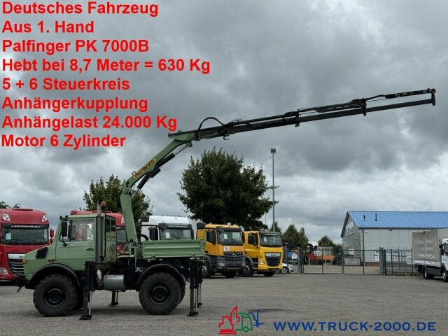 Unimog U 1400 Kran PK 7000B Kran 5+6 Steuerkreis + AHK - Van: picture 1 Unimog U 1400 Kran PK 7000B Kran 5+6 Steuerkreis + AHK - Van: picture 1