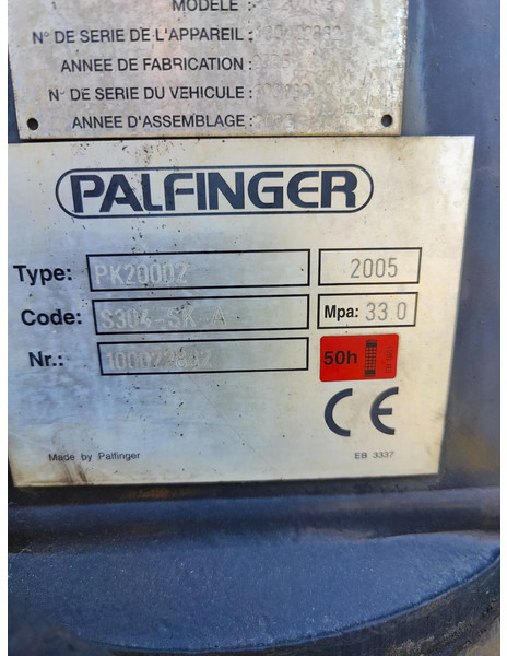 Palfinger Year 2005 PK20002 remote 4x hydraulic - Boom: picture 5 Palfinger Year 2005 PK20002 remote 4x hydraulic - Boom: picture 5